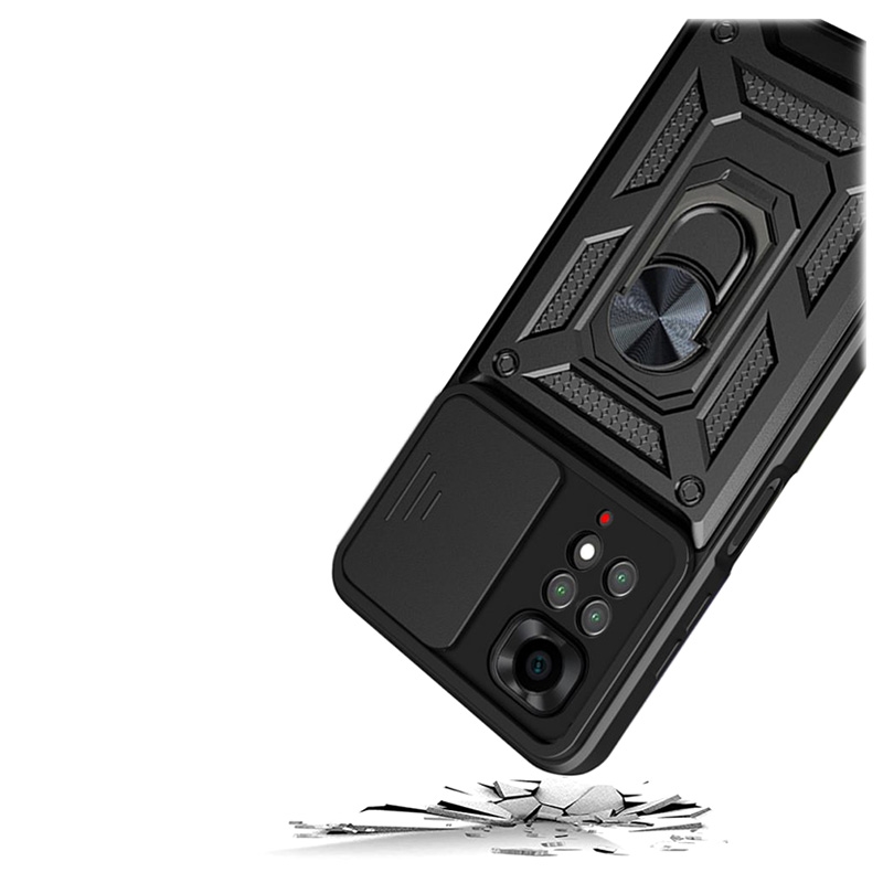 Xiaomi Redmi Note 11 Pro/Note 12 Pro 4G Tech-Protect CamShield Pro Hybrid  Case - Black