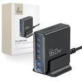 Tech-Protect DC160W 6-Port GaN Desktop Charger - 160W - Black