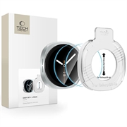 Samsung Galaxy Watch8/9 Tech-Protect Easy Set+ Tempered Glass Screen Protector - 44mm - 2 Pcs. - Clear