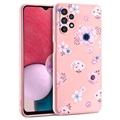 Tech-Protect Floral Samsung Galaxy A13 TPU Case - Pink