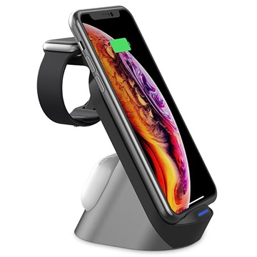 Tech-Protect H18 3-in-1 Wireless Charging Station - 15W - Black