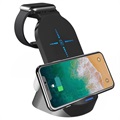 Tech-Protect H18 3-in-1 Wireless Charging Station - 15W - Black