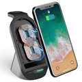 Tech-Protect H18 3-in-1 Wireless Charging Station - 15W - Black
