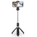 Tech-Protect L01S Bluetooth Selfie Stick with Tripod Stand - Black