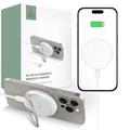 Tech-Protect QI15W-A33 Magnetic Wireless Charger w. Stand - MagSafe Compatible - White