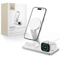 Tech-Protect QI15W-A47 3-in-1 Foldable MagSafe Wireless Charger - White