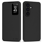 Samsung Galaxy A57 Tech-Protect Smart Clear View Flip Case with Card Slot - Black