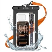Tech-Protect UWC9 Universal Waterproof Case - 8.9" - Black / Orange
