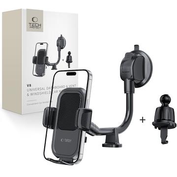 Tech-Protect V8 Universal Telescopic Car Holder - Black