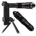 Telescope Camera Lens with Tripod - 50X Optical Zoom - Black