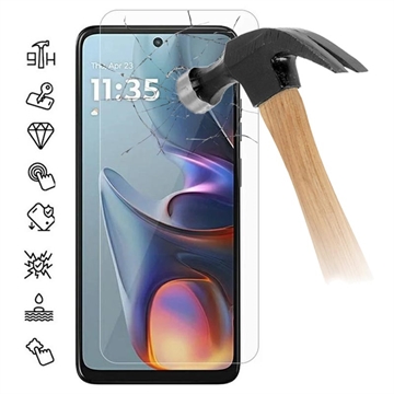Motorola Moto E15 Tempered Glass Screen Protector - 9H - Case Friendly - Transparent