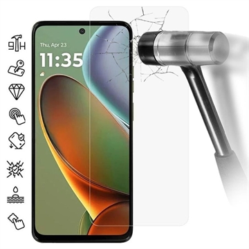 Motorola Moto G15 Tempered Glass Screen Protector - 9H - Case Friendly - Transparent