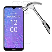 Nokia C210 Tempered Glass Screen Protector - 9H - Case Friendly - Transparent
