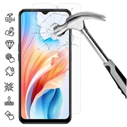 Oppo A2x Tempered Glass Screen Protector - 9H - Case Friendly - Clear