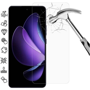 Oppo Reno13 F Tempered Glass Screen Protector - 9H - Case Friendly - Transparent