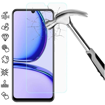 Realme C51/C53 Tempered Glass Screen Protector - 9H - Case Friendly - Transparent