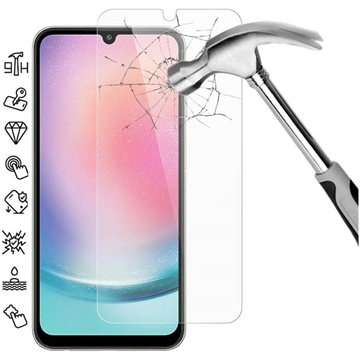 Samsung Galaxy A25 Tempered Glass Screen Protector - 9H - Case Friendly - Clear