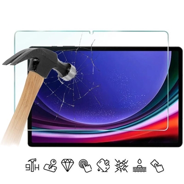 Samsung Galaxy Tab S9 FE+ Tempered Glass Screen Protector - 9H - Case Friendly - Clear