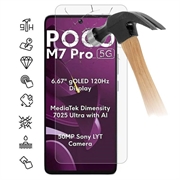 Xiaomi Poco M7 Pro 5G Tempered Glass Screen Protector - 9H - Case Friendly - Transparent