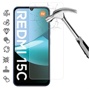 Xiaomi Redmi 15C 4G/Poco C85 4G Tempered Glass Screen Protector - 9H - Case Friendly - Transparent