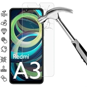 Xiaomi Redmi A3 Tempered Glass Screen Protector - 9H - Case Friendly - Clear