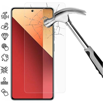 Xiaomi Redmi Note 13 Pro 4G/Poco M6 Pro Tempered Glass Screen Protector - 9H - Case Friendly - Clear