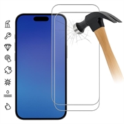 iPhone 17 Air Tempered Glass Screen Protector - 9H - Case Friendly - 2 Pcs. - Transparent