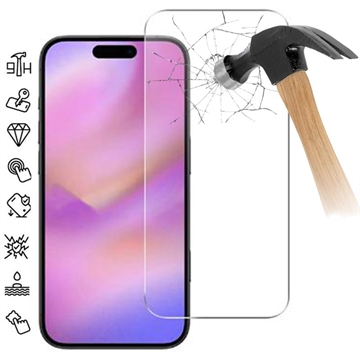 iPhone 17 Pro Max Tempered Glass Screen Protector - 9H - Case Friendly - 2 Pcs.
