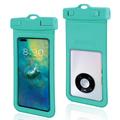 Textured IPX8 Waterproof Case w. Strap - 7" - Turquoise