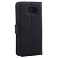 Samsung Galaxy S6 Textured Wallet Case - Black