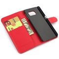 Samsung Galaxy S6 Textured Wallet Case - Red