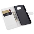 Samsung Galaxy S6 Textured Wallet Case - White