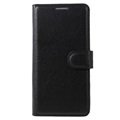 Huawei P10 Textured Wallet Case - Black