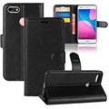 Huawei P9 Lite Mini, Y6 Pro (2017) Textured Wallet Case - Black