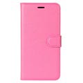 Huawei P9 Lite Mini, Y6 Pro (2017) Textured Wallet Case - Hot Pink
