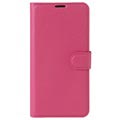 Huawei Y6 (2017) / Y5 (2017) Textured Wallet Case - Hot Pink