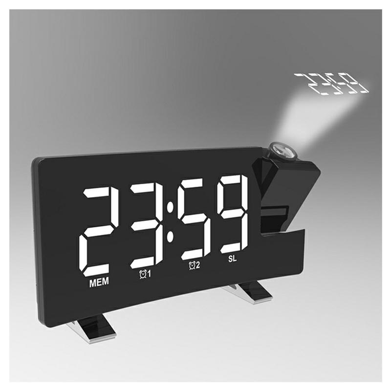 Alarm Clock With Projection, Led Projection Digital 【SALE／83OFF】