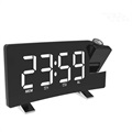 Time Projection LED Alarm Clock with FM Radio