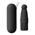 Travel 5-Fold Mini Umbrella with UV Protection - Black