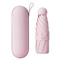 Travel 5-Fold Mini Umbrella with UV Protection - Pink