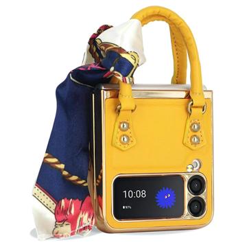 Trendy Handbag Series Samsung Galaxy Z Flip4 5G Case - Yellow