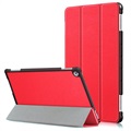 Tri-Fold Huawei Mediapad M5 lite Smart Case - Red
