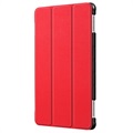 Tri-Fold Huawei Mediapad M5 lite Smart Case - Red