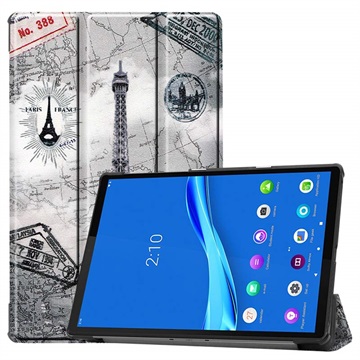 Tri-Fold Series Lenovo Tab M10 FHD Plus Folio Case - Eiffel Tower