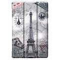 Tri-Fold Series Lenovo Tab M10 FHD Plus Folio Case - Eiffel Tower