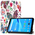 Tri-Fold Series Lenovo Tab M7 Folio Case - Butterflies / Flowers