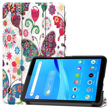 Tri-Fold Series Lenovo Tab M7 Folio Case - Butterflies / Flowers