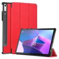 Tri-Fold Series Lenovo Tab P11 Pro Gen 2 Smart Folio Case - Red