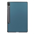 Tri-Fold Series Samsung Galaxy Tab S7+/S8+ Folio Case - Blue