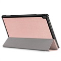 Tri-Fold Series Lenovo Tab M10 Smart Folio Case - Rose Gold